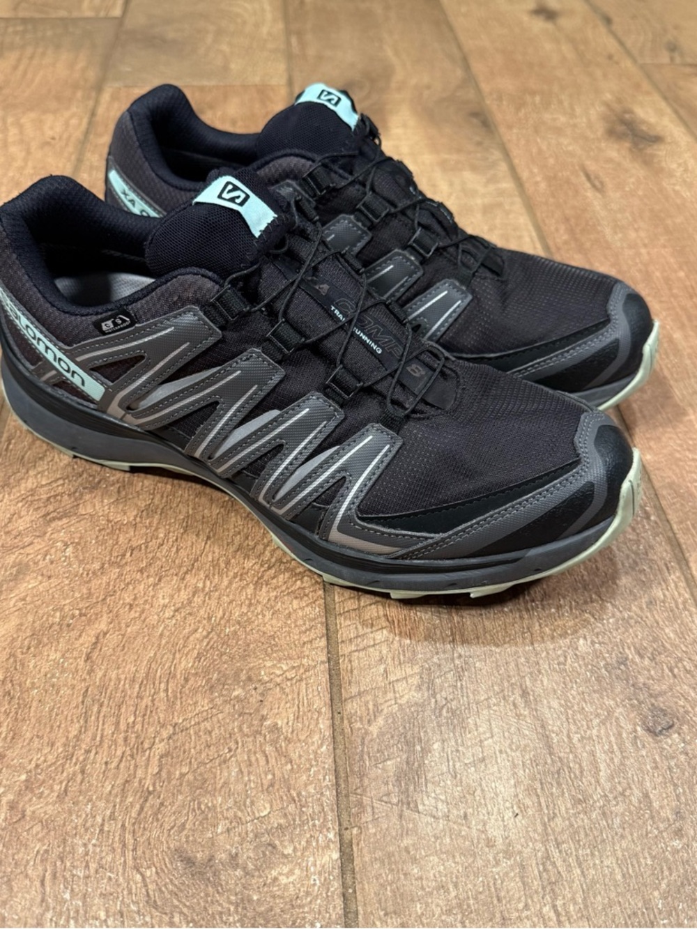 Salomon XA Comp 8 Men’s  Sz 10.5 Black/Magnet/Eggshell Trail Running Shoes